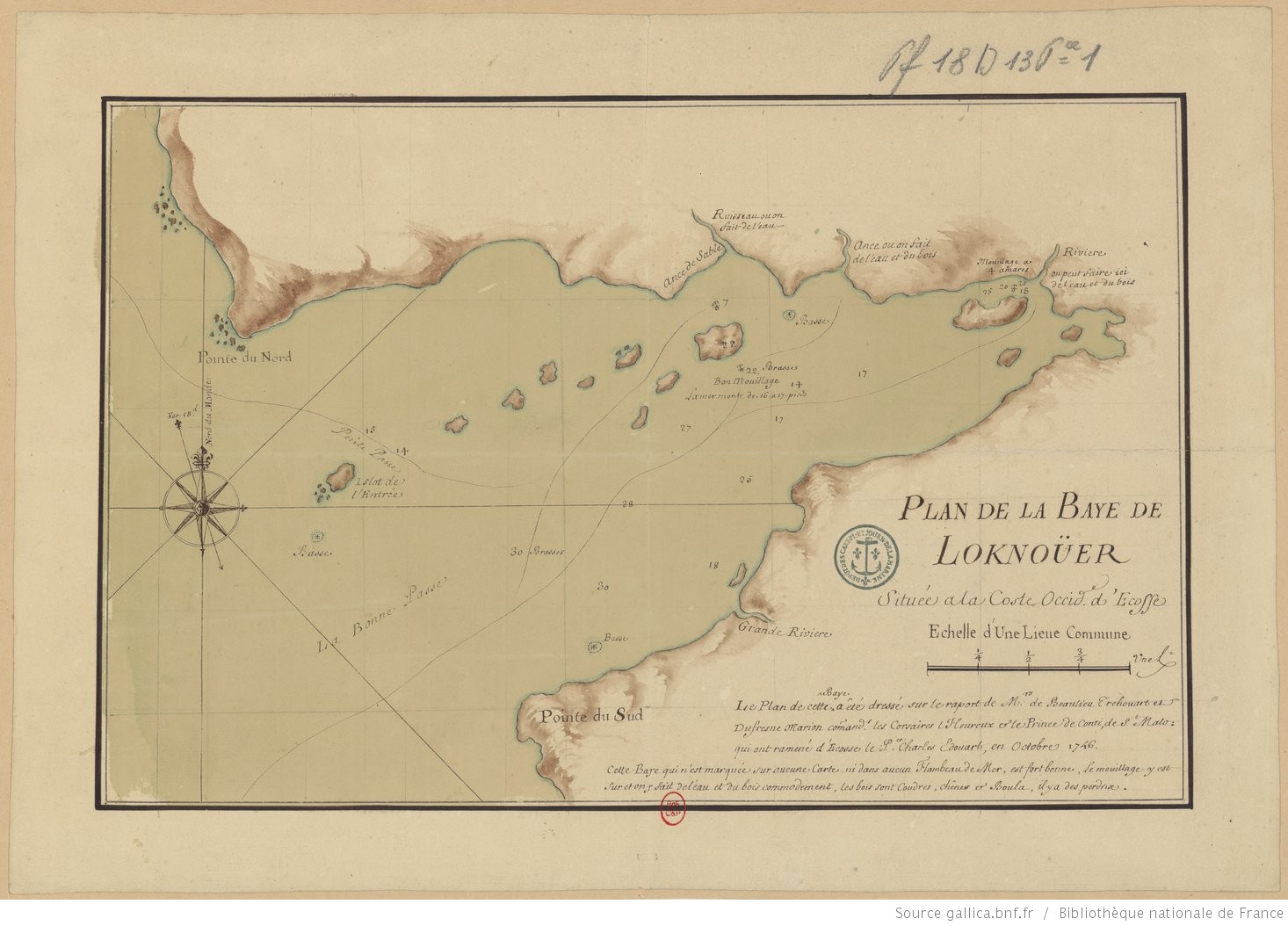 Plan de la baye de Loknoüer